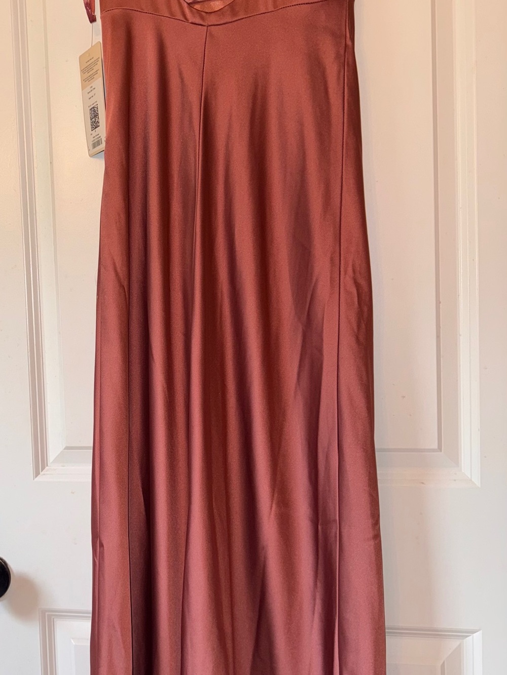Revelry Serena Satin Dress In Desert Rose, Size 4, NWT - Picture 4 of 11